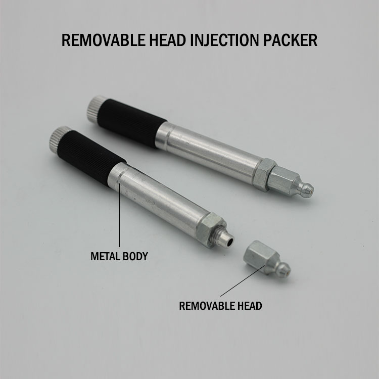 removable head grout injection packer