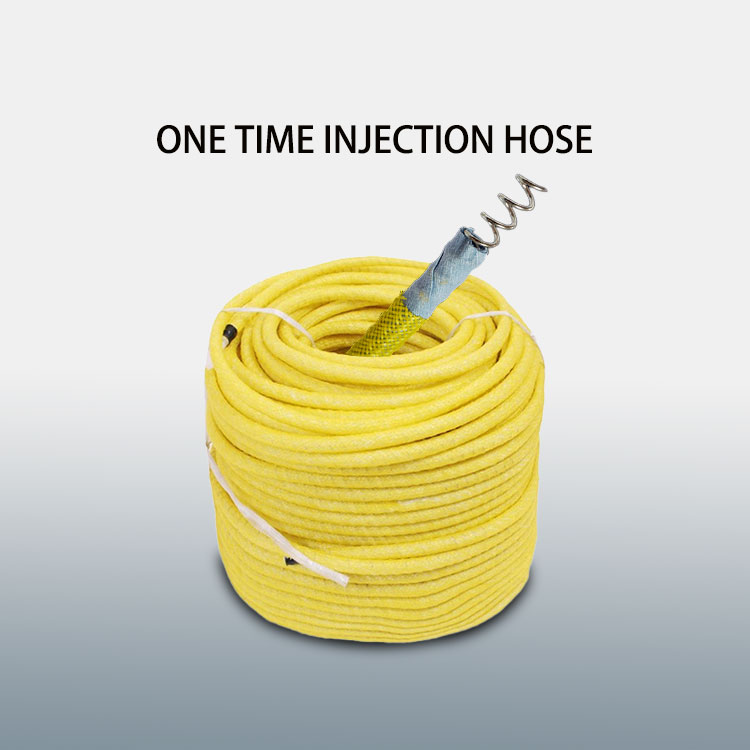 one time injection hose for chemical grouting materials