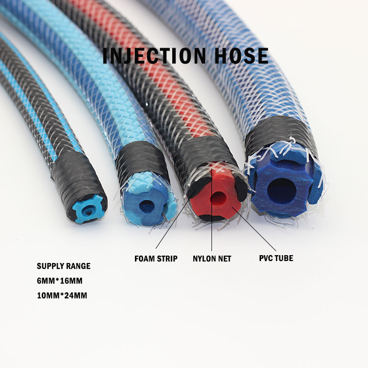 multi reusable injection hose for polyurethane foam